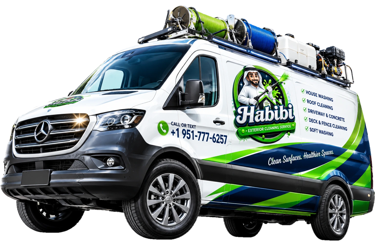 Habibi Exterior Cleaning Services Professional Van in Nashville
